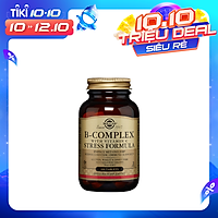 NHẬP KHẨU USA CHÍNH HÃNG - Viên uống tăng cường sức khỏe, giảm căng thẳng Solgar® B-Complex và Vitamin C Stress Formula