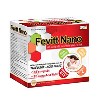 Viên uống bổ máu Fevitt Nano 4 mắt bổ sung Sắt, Acid Folic cho người thiếu máu - Hộp 100 viên