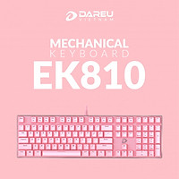 Bàn phím cơ Gaming DAREU EK810 Pink / Black (MULTI-LED, Blue/ Brown/ Red D switch)