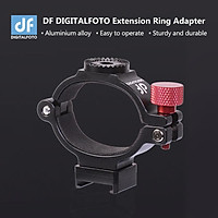 DF DIGITALFOTO ANT Extension Adapter Ring Clip Clamp Bracket with Hot Shoe 1/4 Inch Screw Hole for Mounting Microphone