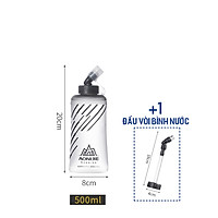 Bình nước Mềm Màu Trắng Aonijie SD21 - Có Thể Gấp Gọn Dung Tích 250ml - 420ml - 500ml