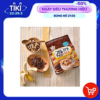 Ngũ cốc Calbee Chocolate Crunch & Banana gói nâu 700gr (Chocolate, Chuối)