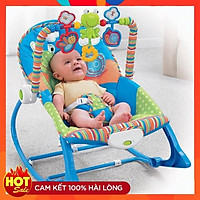 Ghế rung có nhạc cho bé an toàn, thoải mái, giúp bé có giấc ngủ ngon.
