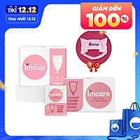 Combo cốc nguyệt san Lincup & Bột vệ sinh CNS Lincare + Tặng kèm băng đô thời trang