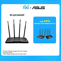 Router Wifi 6 Asus RT-AX1800HP MU-MIMO AiMesh AX1800Mbps (Xuyên tường) - Hàng Chính Hãng