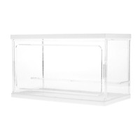 Clear Storage Organizer Storage Shelves Shelf Cubes Organizer Acrylic Display Cabinet Shelves Container for Shop/Retail/Home