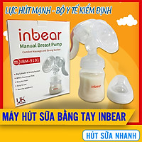 Máy Hút Sữa Bằng Tay Inbear (IBM-9101), Lực Hút Mạnh, Tay Cầm Chắc Chắn, Phễu Silicon Mềm Mại, Hút Sữa Nhanh, Kích Sữa Về Đều