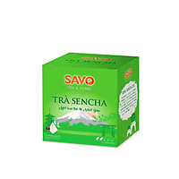 Trà SAVO Sencha (Sencha Tea) - Hộp 12 Túi x 2g (Pyramid)