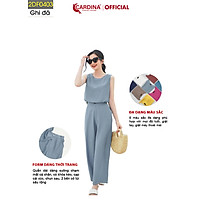 Đồ Bộ Nữ CARRDINA Chất Đũi Xước Cao Cấp Bộ Mặc Nhà Áo Sát Nách Quần Dài Màu Sắc Tinh Tế 2DF04