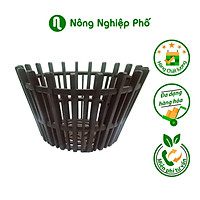 Chậu giả gỗ trồng lan có nan phụ