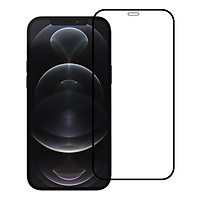 Miếng Dán Kính Cường Lực Bảo Vệ Màn Hình Điện Thoại Cho Iphone 12 Mini/Iphone 12/Iphone 12 Pro/Iphone 12 Pro Max - Màu Đen - Full Màn Hình - Hàng Chính Hãng