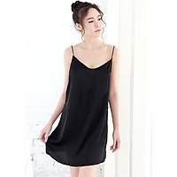 Váy ngủ hai dây hở lưng sexy VN19 (tặng 1 mặt nạ cô nàng bí ẩn), Đầm ngủ cosplay gợi cảm, Freesize