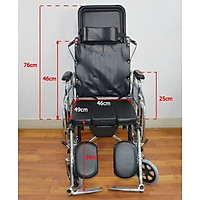 Xe lăn đa năng có bô vệ sinh, ngả, phanh tay LUCASS X7