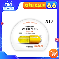 Combo 10 Mặt Nạ BNBG Dưỡng Trắng Da Vita Genic Whitening Jelly Mask 30ml x10