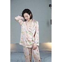 PIJAMA HOẠ TIẾT 4 CÚC DỨA S H E R L A R R CAO CẤP
