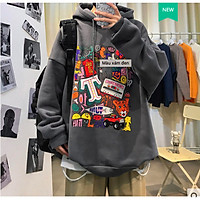 Áo hoodie vải nỉ in hình siêu phong cách thời thượng big 75kg (HD-P-2021)