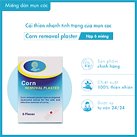 Miếng dán mụn cóc Corn Removal Plaster – Cải thiện nhanh tình trạng của mụn cóc - Hộp 6 miếng