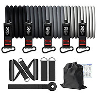 Bộ 11 Tập Thể Hình Cao Su Chống Ban Nhạc Tập Thể Dục Cao Su Co Giãn Crossfit Huấn Luyện Tập Thể Dục Yoga Kéo Dây Thiết Bị Tập Gym