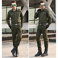 Bộ Quần Áo Nam Kaki Lính Mỹ Dài Tay Con Ó
