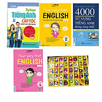 Combo 4 cuốn: Tự học tiếng anh cấp tốc + Tự học nghe nói tiếng anh chuẩn – dễ – nhanh Vol