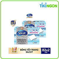 Bộ 2 hộp Bông Trang Điểm Silcot (bông tẩy trang) Nhật Bản (82 miếng/hộp)
