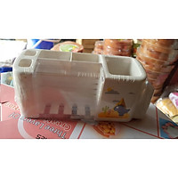 Kệ để Bàn Chải, Kem Đánh Răng, Lược Hút Chân Không Tiện Dụng