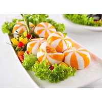 Viên thả lẩu trứng cá hồi sao vàng gói 500g