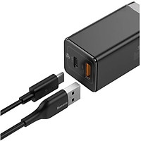 Bộ cốc sạc nhanh đa năng siêu nhỏ gọn Baseus GaN2 Mini Quick Charger C+U 45W (PD/QC3.0/ BPS/ SCP/ FCP/ AFC Multi Quick Charge Technology Support) - Hàng nhập khẩu