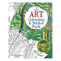 Usborne Art Colouring & Sticker Book