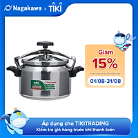 Nồi Áp Suất Cơ Nagakawa NAG1471 (7 Lít) - Làm Bằng Hợp Kim Nhôm Cao Cấp Siêu Bền - Dùng Với Bếp Gas, Bếp Hồng Ngoại - Hàng Chính Hãng