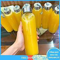 Combo 5 Chai Thủy Tinh Đựng Nước 500Ml - Nắp Thiếc Vặn Có Dây Treo (Bình Thủy Tinh Đựng Nước, Đựng Sữa - Chai Thủy Tinh Đựng Nước Ép) - Vận Chuyển Miễn Phí Toàn Quốc