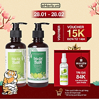 Bộ Dầu Gội Và Dầu Xả Bưởi Milaganics Ngăn Ngừa Rụng Tóc, Nuôi Dưỡng Và Kích Thích Mọc Tóc (500ml/Bộ)