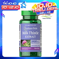 Thực Phẩm Chức Năng - Viên Uống Bổ Gan, Giải Độc Gan, Tăng Cường Chức Năng Gan Puritan'S Pride Milk Thistle Extract 1000Mg (90 Viên)