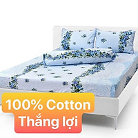 Bộ Drap Cotton THẮNG LỢI {4 món} 1m8x2m { chuẫn logo}hoặc drap lẻ.