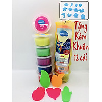 Combo 1 set lớn Bột nặn TAKACOL và 5 bộ khuôn chơi kèm