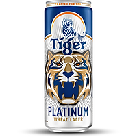 Bia Tiger Lúa mì Platinum Sleek lon 330ml