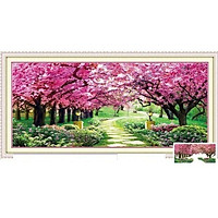 Tranh thêu chữ thập Con đường tình yêu - MN0115 -( 130x65) . Mn0116(170x75)