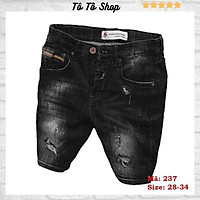 Quần Short Jean Nam Chất Bò Co Giãn️️Quần Đùi Nam thời trang cao cấp (kèm hình thật) Tô Tồ Shop - QSJNM237