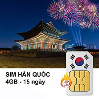Sim 4G Hàn Quốc - Gói 4GB Trong 15 Ngày