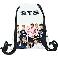 Balo dây rút BTS in hình nhóm nhạc kpop BLR-BTS1