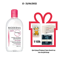 Nước tẩy trang dành cho da nhạy cảm BIODERMA Sensibio H2O 500ml