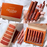 (Hàng Mới Về) Set Son Kem Lì 6 Trong 1 Heng Fang Trang Điểm Chuyên Nghiệp