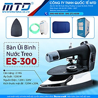 Bàn ủi hơi nước bình treo công nghiệp ES-300 Silver Star + Mặt nạ chống bóng vải - Hàng Chính Hãng
