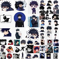 Ảnh Sticker Gojo satoru itadori 30-60 cái ép lụa khác nhau/Hình dán decal JuJutsu Kaisen