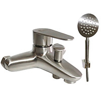 Bộ vòi sen nóng lạnh Inox SUS 304 Eurolife EL-1301 (Trắng vàng)