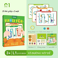 Mideer trò chơi bộ thẻ flashcard rèn luyện đôi tay - nối điểm cho bé 3 cấp độ cho bé từ 3 4 5 6 tuổi - write and wipe flashcard