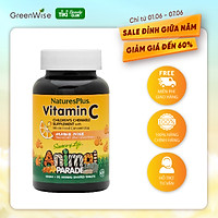 Kẹo Nhai Bố Sung Vitamin C Tăng Cưỡng Miễn Dịch Dành Cho Trẻ Em Vị Cam Tự Nhiên Animal Parade - 60 Viên