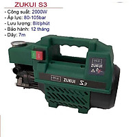 Máy Rửa Xe Zukui S3 Máy Xịt Rửa Cao Áp 2000W Ruột Đồng