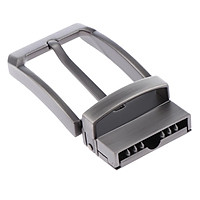 Men Alloy Antique Belt Buckle Single Prong Rectangular Pin Buckle Reversible