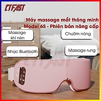 Máy massage mắt thông minh CTFAST 10S-C: Mát xa khí nén rung đa tần số kết hợp nhiệt ổn định hỗ trợ giảm mỏi mắt cải thiện thị giác, giảm quầng thâm, kết nối bluetooth nghe nhạc thư giãn